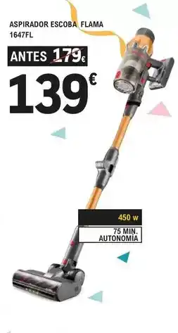 E.Leclerc Flama - aspirador escoba 1647fl oferta