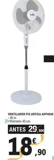 E.Leclerc Artica - ventilador pie avp4040 oferta