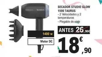 E.Leclerc Taurus - secador studio glow 1500 oferta