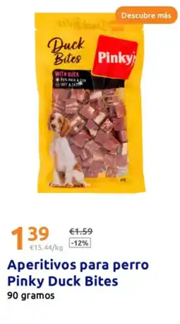 Action Aperitivos para perro Pinky Duck Bites oferta