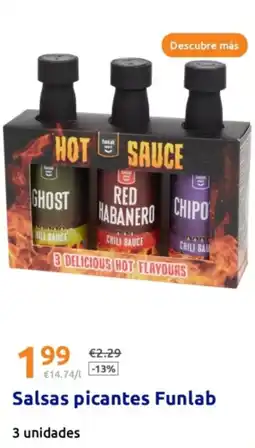 Action Salsas picantes Funlab oferta