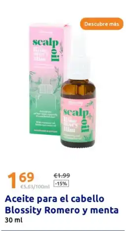 Action Aceite para el cabello Blossity Romero y menta oferta