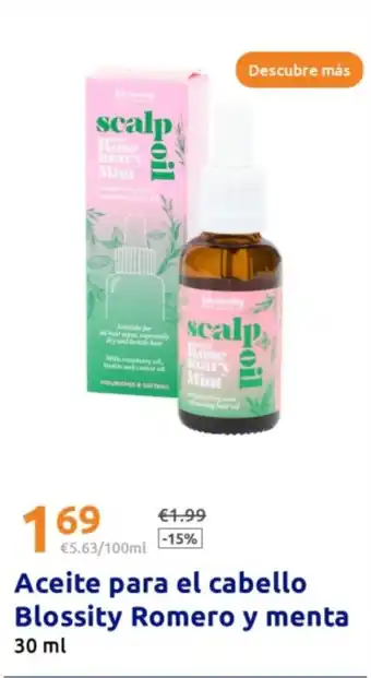 Action Aceite para el cabello Blossity Romero y menta oferta