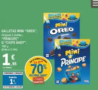 E.Leclerc Galletas mini "oreo", original o golden, "príncipe" oferta