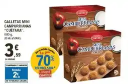 E.Leclerc "CUÉTARA" Galletas mini campurrianas oferta