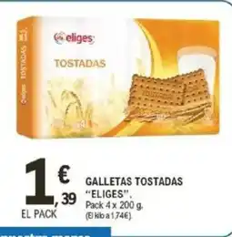 E.Leclerc IFA ELIGES Galletas tostadas oferta
