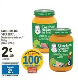 E.Leclerc "GERBER" Tarritos bio oferta