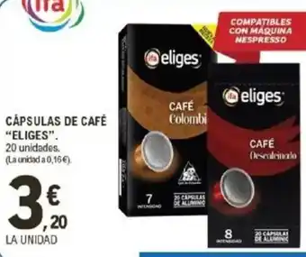 E.Leclerc IFA ELIGES Cápsulas de café oferta
