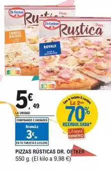E.Leclerc Dr oetker - pizzas rusticas oferta