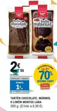 E.Leclerc Montes lara - tarten chocolate/ marmol o limon oferta