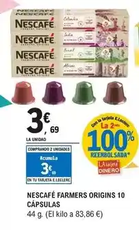 E.Leclerc Nescafé - farmers origins 10 capsulas oferta