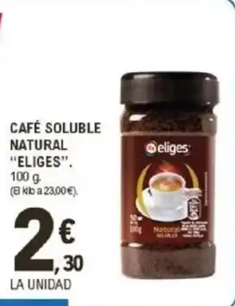 E.Leclerc IFA ELIGES Café soluble natural oferta