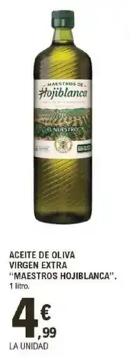 E.Leclerc "MAESTROS HOJIBLANCA" Aceite de oliva virgen extra oferta