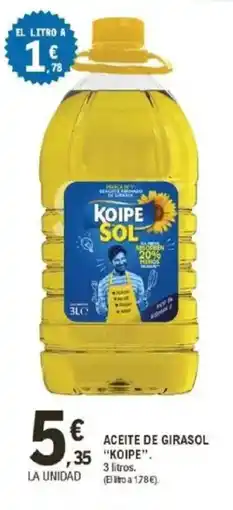 E.Leclerc "KOIPE" Aceite de girasol oferta