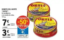 E.Leclerc "ORTIZ" Bonito del norte oferta
