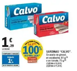 E.Leclerc CALVO Sardinas oferta
