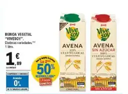 E.Leclerc "VIVESOY" Bebida vegetal oferta