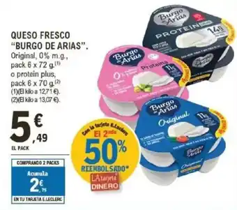 E.Leclerc "BURGO DE ARIAS"Queso fresco oferta