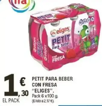 E.Leclerc IFA ELIGES Petit para beber con fresa oferta
