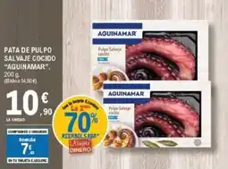 E.Leclerc "AGUINAMAR" Pata de pulpo salvaje cocido oferta