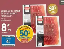 E.Leclerc IGLESIAS Lonchas de jamón de cebo ibérico oferta