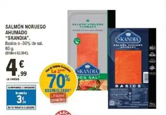 E.Leclerc SKANDIA Salmón noruego ahumado oferta