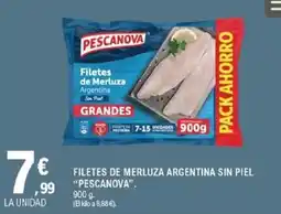 E.Leclerc "PESCANOVA" Filetes de merluza argentina sin piel oferta