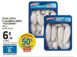 E.Leclerc "PESCANOVA" Sepia limpia o calamar limpio oferta