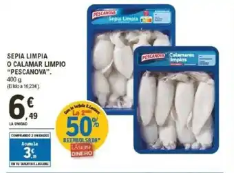 E.Leclerc "PESCANOVA" Sepia limpia o calamar limpio oferta