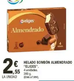 E.Leclerc IFA ELIGES Helado bombón almendrado oferta