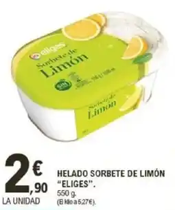 E.Leclerc IFA ELIGES Helado sorbete de limón oferta
