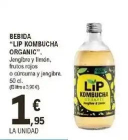 E.Leclerc "LIP KOMBUCHA ORGANIC" Bebida oferta
