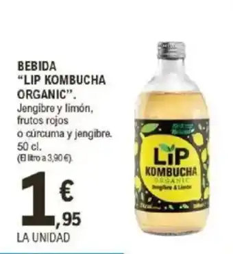 E.Leclerc "LIP KOMBUCHA ORGANIC" Bebida oferta