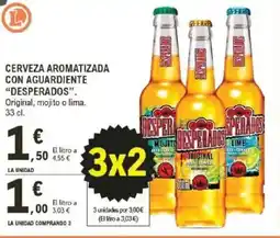 E.Leclerc “DESPERADOS” Cerveza aromatizada con aguardiente oferta