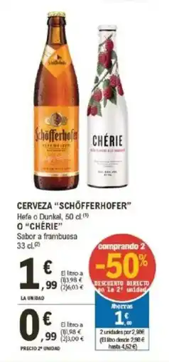 E.Leclerc SCHÖFFERHOFER Cerveza oferta