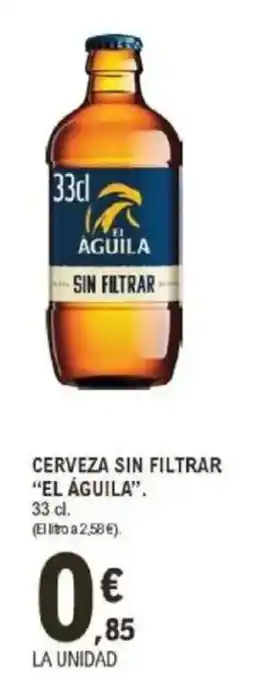 E.Leclerc "EL ÁGUILA" Cerveza sin filtrar oferta