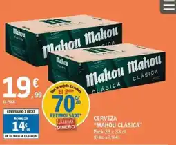 E.Leclerc "MAHOU CLÁSICA" Cerveza oferta
