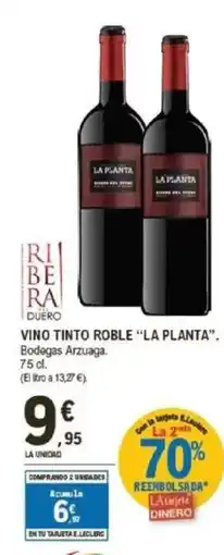 E.Leclerc "LA PLANTA" Vino tinto roble oferta