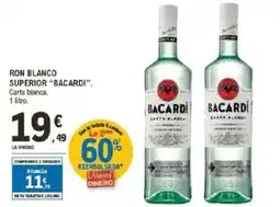 E.Leclerc "BACARDI" Ron blanco superior oferta