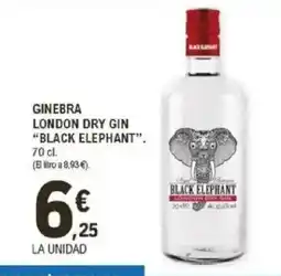 E.Leclerc "BLACK ELEPHANT" Ginebra london dry gin oferta