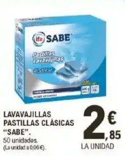 E.Leclerc IFA SABE Lavavajillas pastillas clásicas oferta