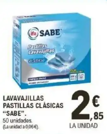 E.Leclerc IFA SABE Lavavajillas pastillas clásicas oferta