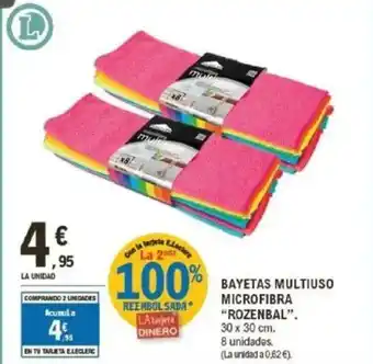 E.Leclerc ROZENBAL Bayetas multiuso microfibra oferta
