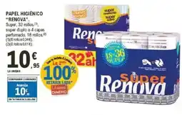 E.Leclerc RENOVA Papel higiénico oferta