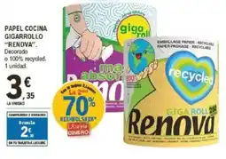E.Leclerc RENOVA Papel cocina gigarrollo oferta