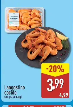 ALDI Langostino cocido oferta