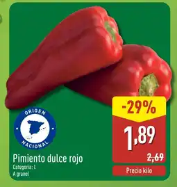 ALDI Pimiento dulce rojo oferta