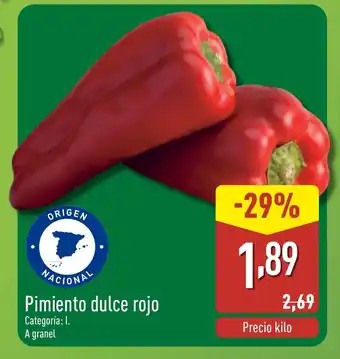 ALDI Pimiento dulce rojo oferta