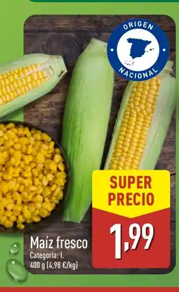 ALDI Maíz fresco oferta