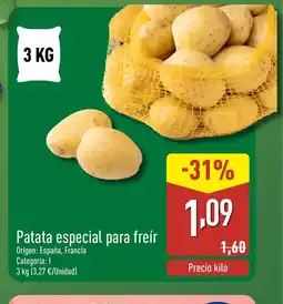 ALDI Patata especial para freír oferta